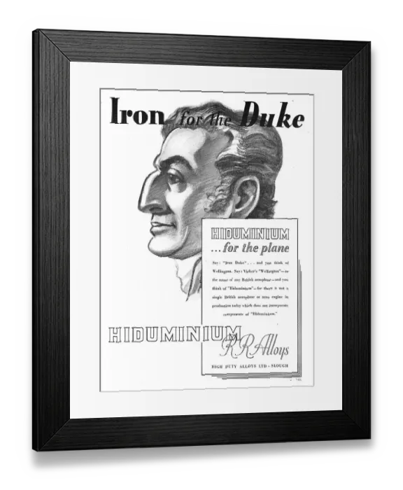 Framed Print : High Duty Alloys - Hiduminium Framed Print : High Duty Alloys - Hiduminium
