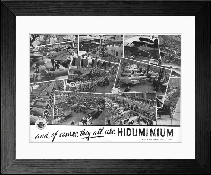 Framed Print : High Duty Alloys - Hiduminium Framed Print : High Duty Alloys - Hiduminium