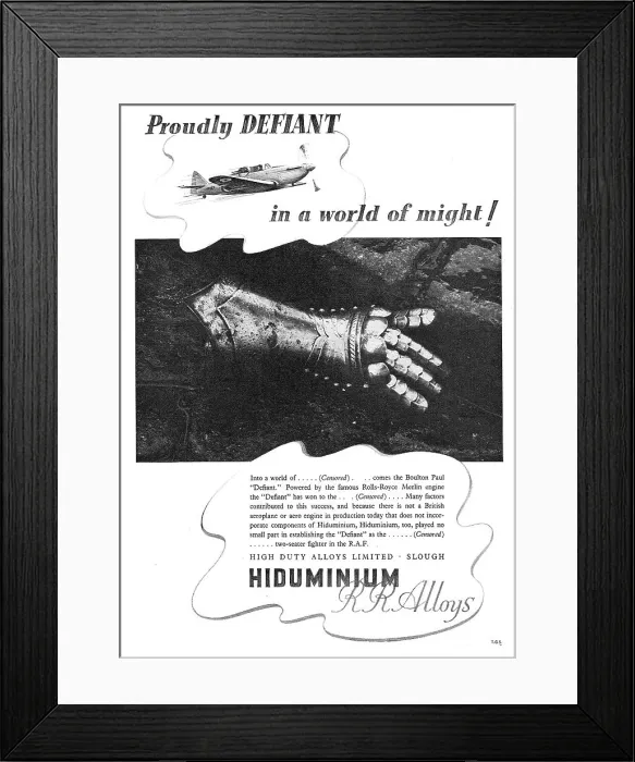 Framed Print : High Duty Alloys - Hiduminium Framed Print : High Duty Alloys - Hiduminium