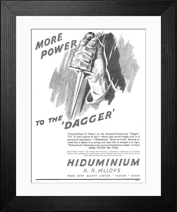 Framed Print : High Duty Alloys - Hiduminium Framed Print : High Duty Alloys - Hiduminium