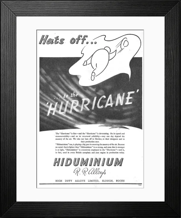 Framed Print : High Duty Alloys - Hiduminium Framed Print : High Duty Alloys - Hiduminium