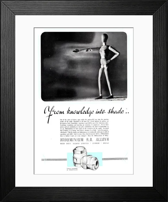Framed Print : High Duty Alloys HDA Hiduminium R.R.Alloys Framed Print : High Duty Alloys HDA Hiduminium R.R.Alloys