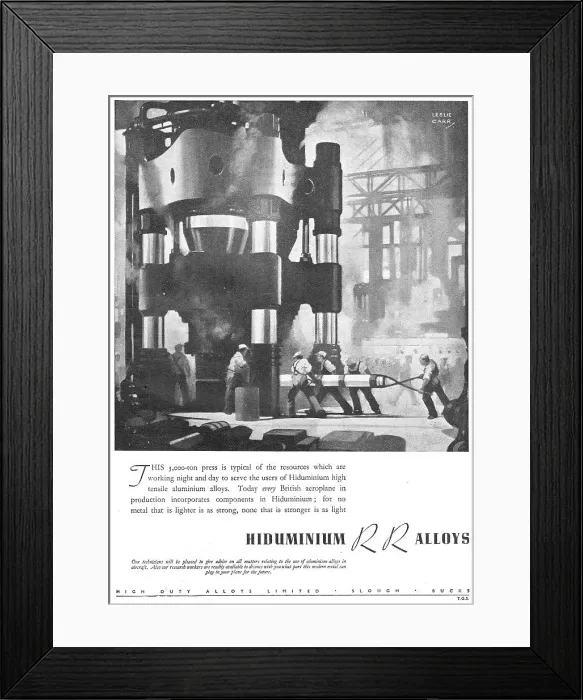 Framed Print : High Duty Alloys : HDA: Hiduminium RR Alloys Framed Print : High Duty Alloys : HDA: Hiduminium RR Alloys