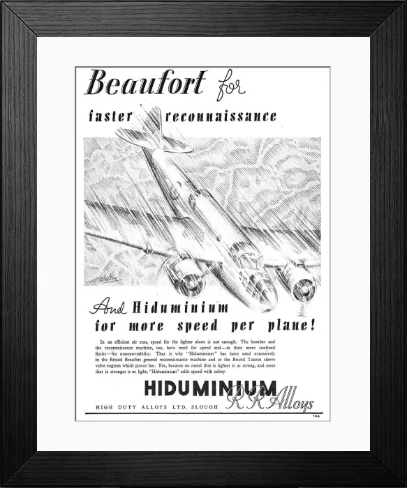 Framed Print : High Duty Alloys : HDA: Hiduminium RR Alloys Framed Print : High Duty Alloys : HDA: Hiduminium RR Alloys