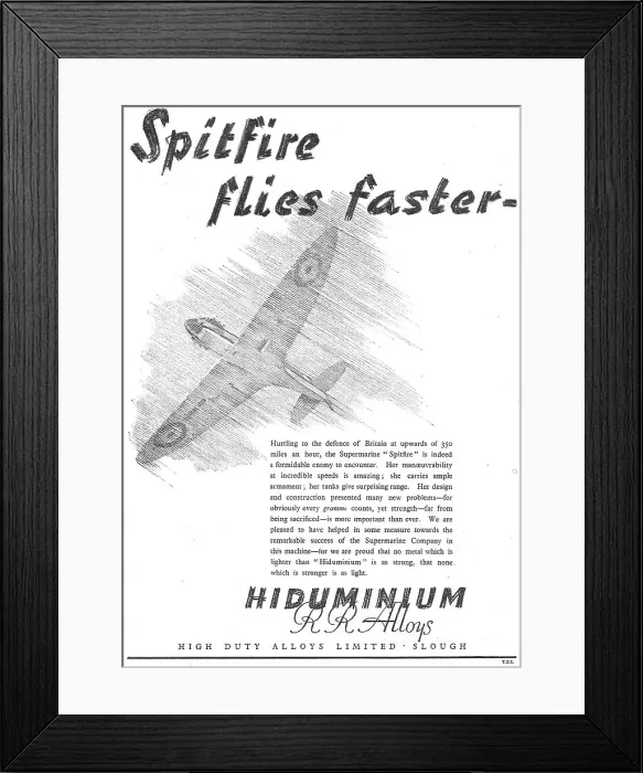 Framed Print : High Duty Alloys : HDA: Hiduminium RR Alloys Framed Print : High Duty Alloys : HDA: Hiduminium RR Alloys