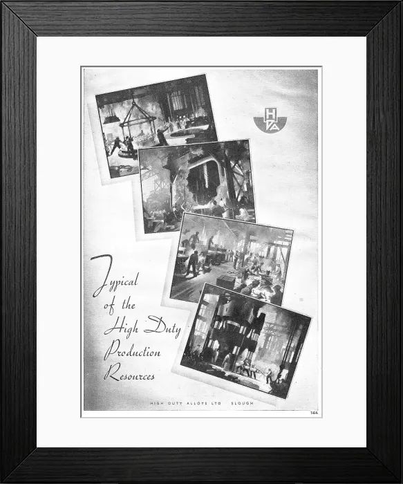 Framed Print : High Duty Alloys : HDA: Hiduminium RR Alloys Framed Print : High Duty Alloys : HDA: Hiduminium RR Alloys