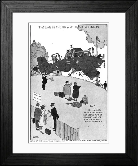 Framed Print : High Duty Alloys - Hiduminium : Heath Robinson Framed Print : High Duty Alloys - Hiduminium : Heath Robinson
