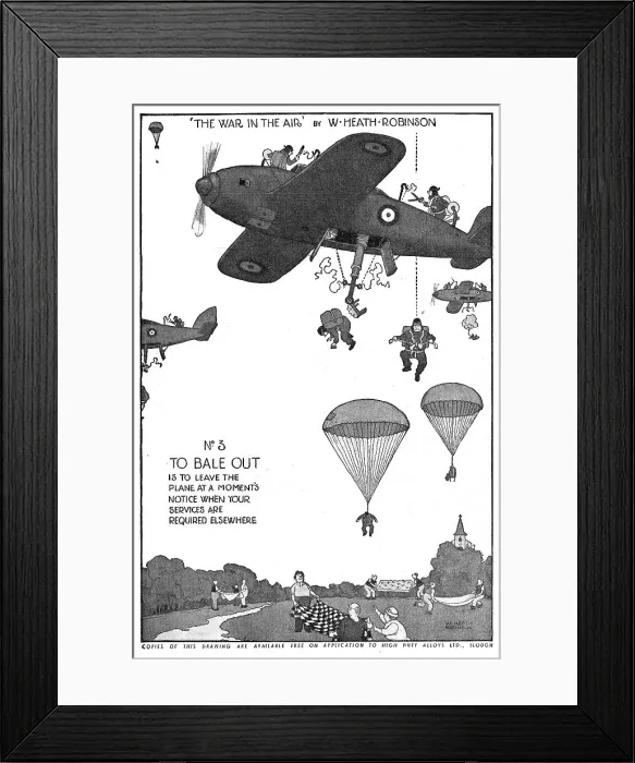 Framed Print : High Duty Alloys - Hiduminium : Heath Robinson Framed Print : High Duty Alloys - Hiduminium : Heath Robinson