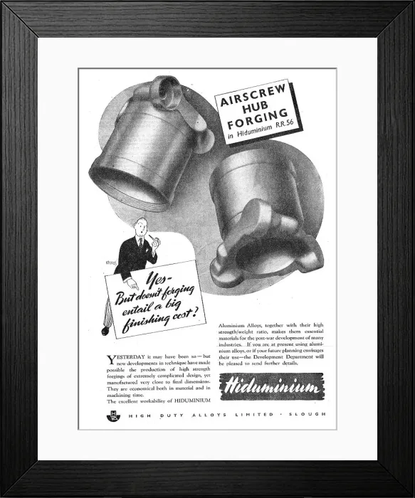 Framed Print : High Duty Alloys - Hiduminium Framed Print : High Duty Alloys - Hiduminium