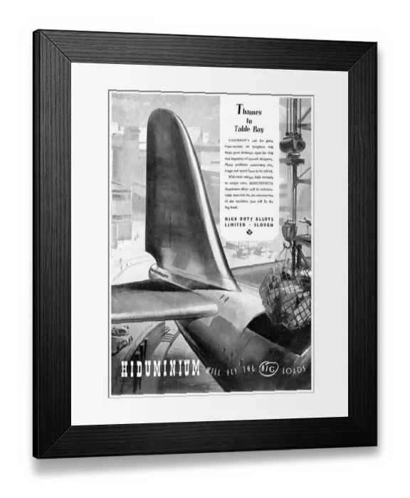 Framed Print : High Duty Alloys - Hiduminium Framed Print : High Duty Alloys - Hiduminium