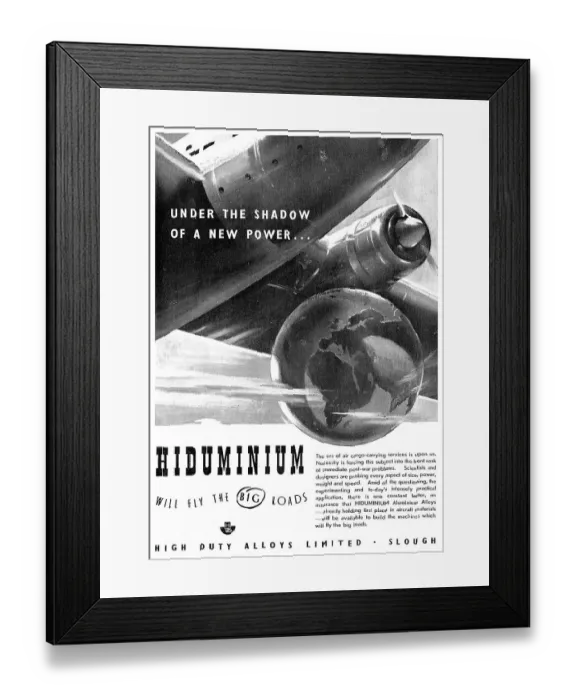 Framed Print : High Duty Alloys - Hiduminium Framed Print : High Duty Alloys - Hiduminium