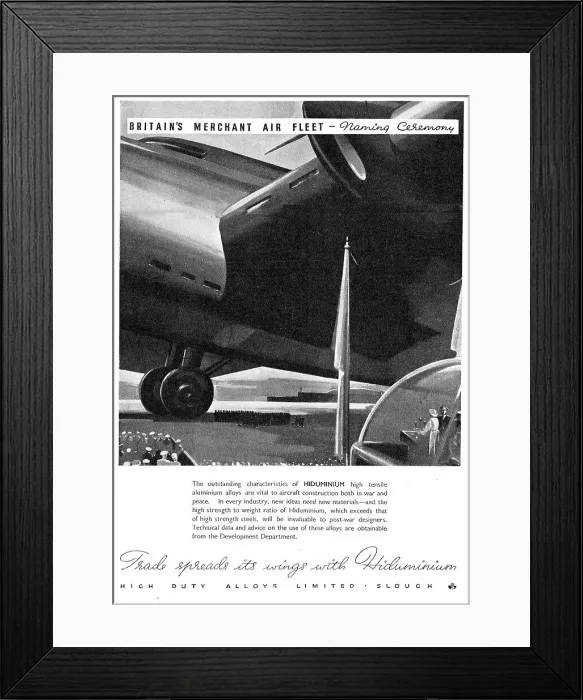 Framed Print : High Duty Alloys - Hiduminium Framed Print : High Duty Alloys - Hiduminium