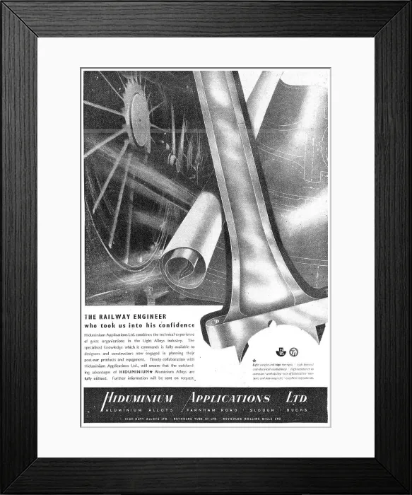 Framed Print : High Duty Alloys - Hiduminium Maguminium Framed Print : High Duty Alloys - Hiduminium Maguminium