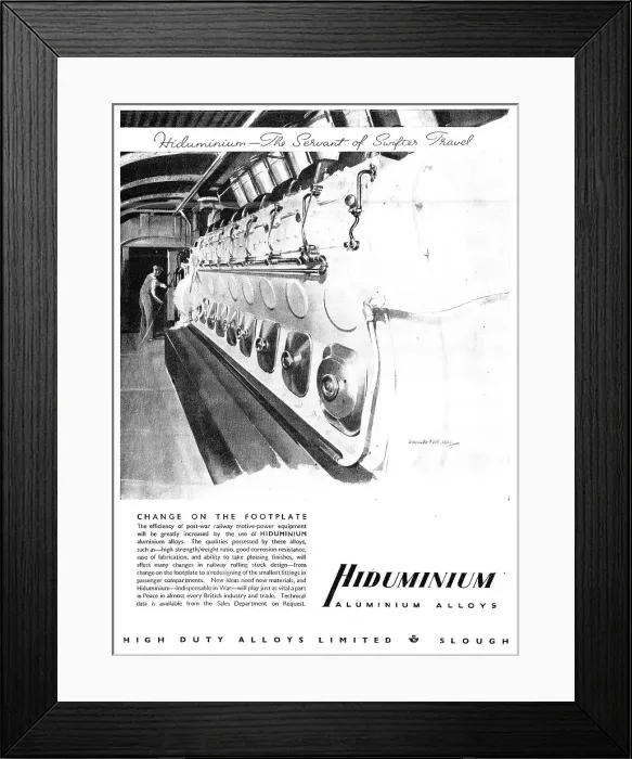 Framed Print : High Duty Alloys - Hiduminium Maguminium Framed Print : High Duty Alloys - Hiduminium Maguminium