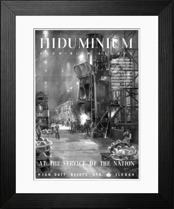 Framed Print : HDA - High Duty Alloys - Hiduminium Framed Print : HDA - High Duty Alloys - Hiduminium