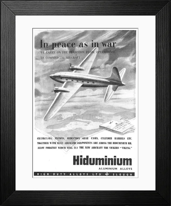Framed Print : HDA High Duty Alloys Hiduminium Framed Print : HDA High Duty Alloys Hiduminium