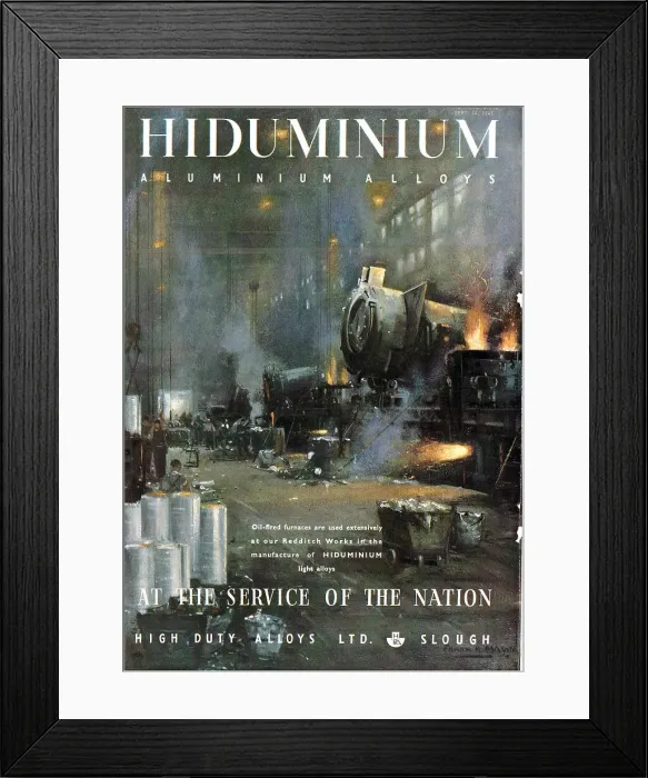 Framed Print : HDA High Duty Alloys Hiduminium Aluminium Alloys Framed Print : HDA High Duty Alloys Hiduminium Aluminium Alloys