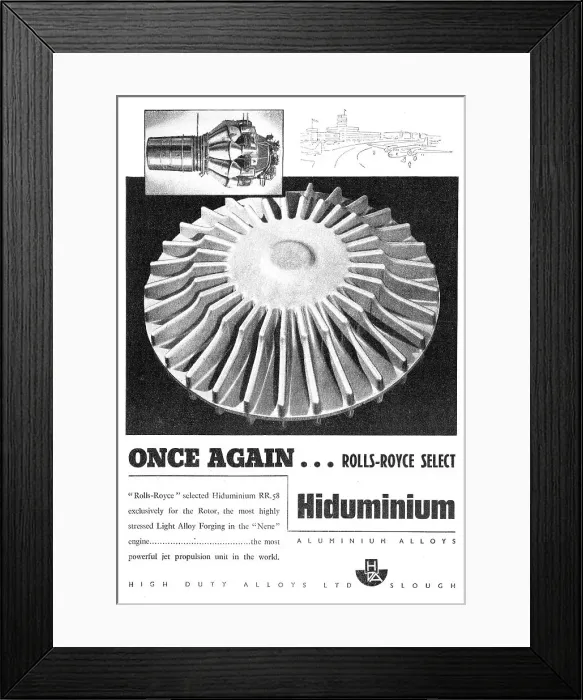 Framed Print : High Duty Alloys - Hiduminium Maguminium Framed Print : High Duty Alloys - Hiduminium Maguminium