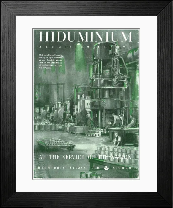 Framed Print : High Duty Alloys - Hiduminium Maguminium Framed Print : High Duty Alloys - Hiduminium Maguminium