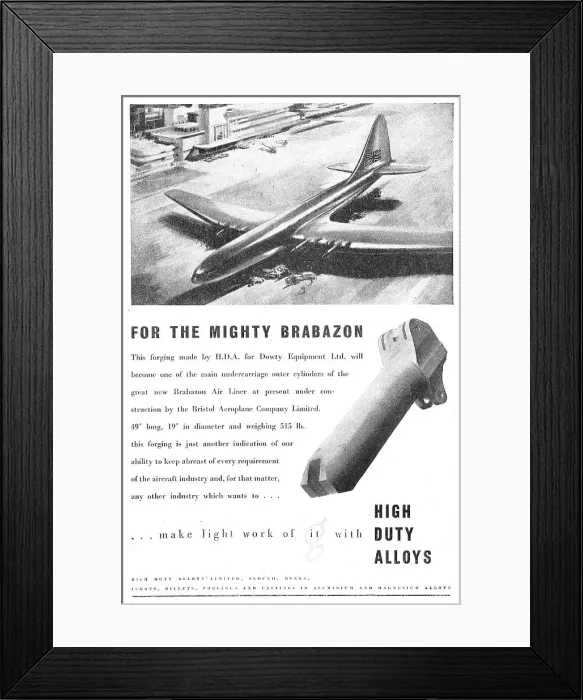 Framed Print : High Duty Alloys - Hiduminium Framed Print : High Duty Alloys - Hiduminium
