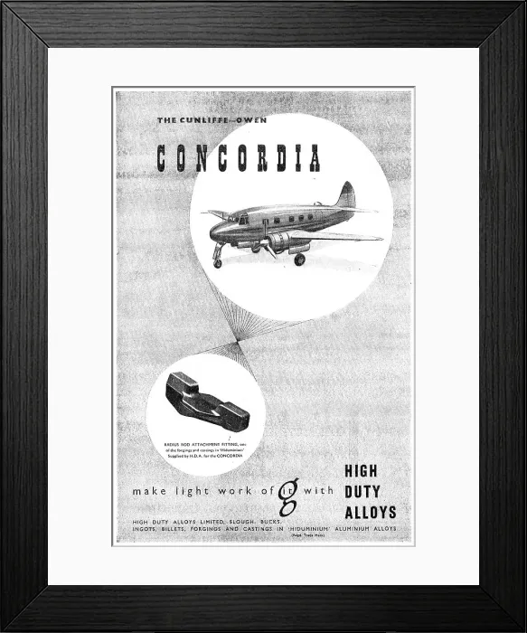 Framed Print : High Duty Alloys - Hiduminium Framed Print : High Duty Alloys - Hiduminium