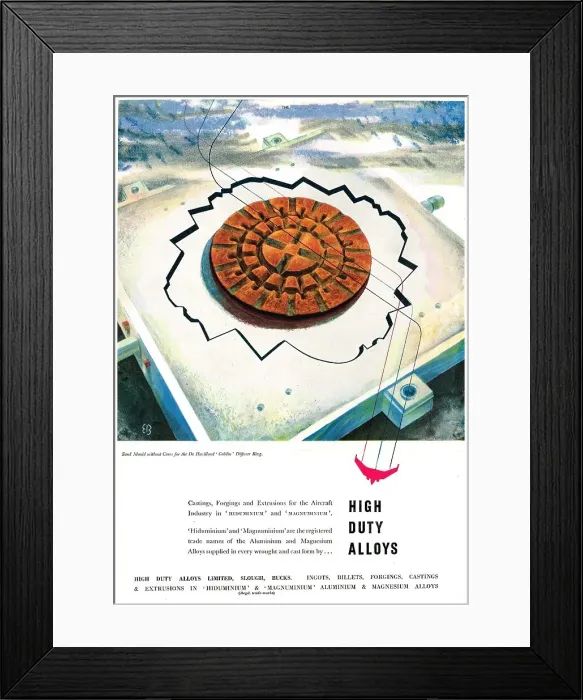 Framed Print : High Duty Alloys - Hiduminium Framed Print : High Duty Alloys - Hiduminium