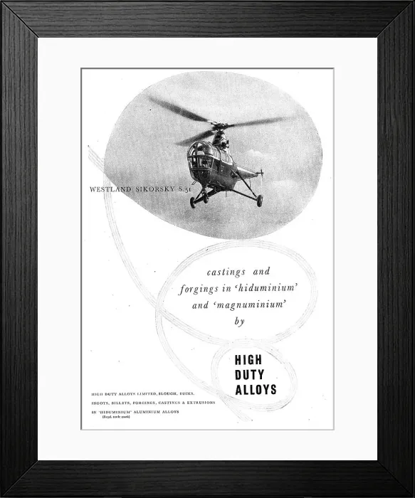 Framed Print : High Duty Alloys - Hiduminium Framed Print : High Duty Alloys - Hiduminium