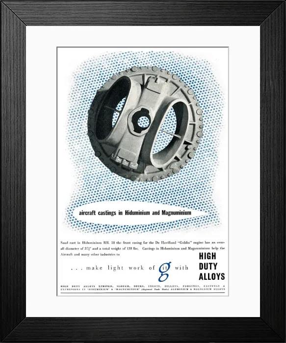 Framed Print : High Duty Alloys - Hiduminium Maguminium Framed Print : High Duty Alloys - Hiduminium Maguminium