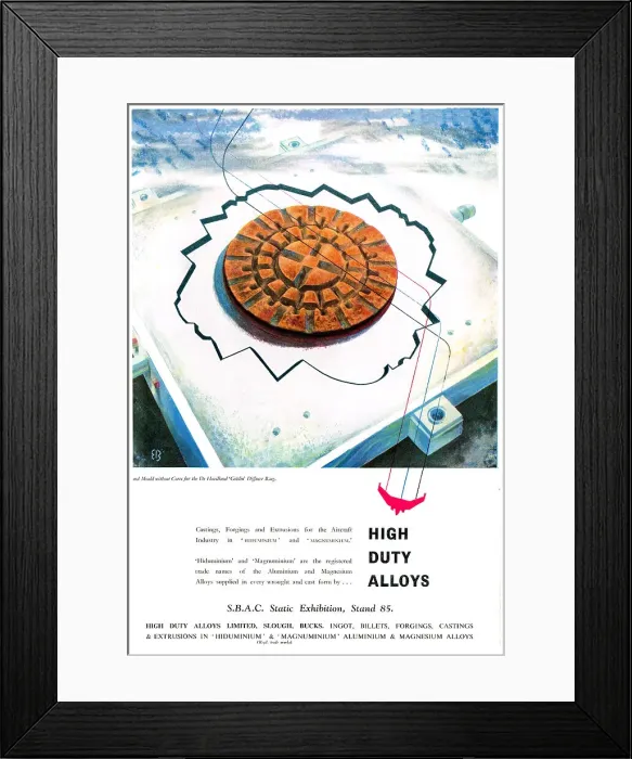 Framed Print : High Duty Alloys - Hiduminium Maguminium Framed Print : High Duty Alloys - Hiduminium Maguminium