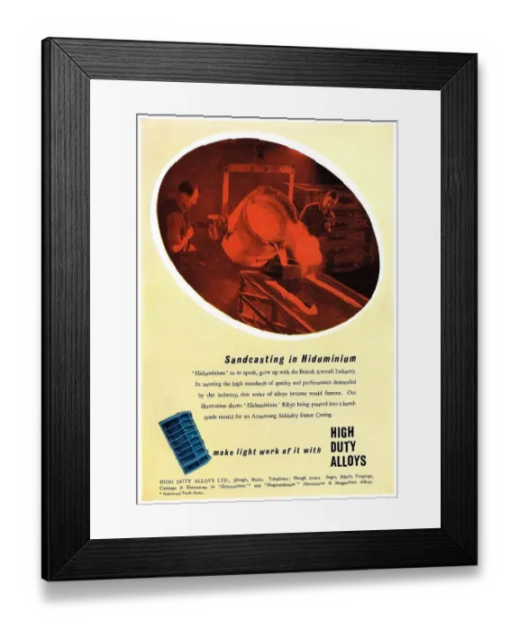 Framed Print : High Duty Alloys - Hiduminium Framed Print : High Duty Alloys - Hiduminium