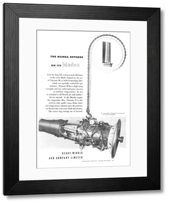 Framed Print : Henry Wiggin Nimonic 80 Alloys Framed Print : Henry Wiggin Nimonic 80 Alloys