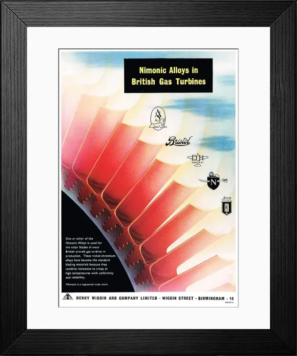 Framed Print : Henry Wiggin Nimonic Alloys Framed Print : Henry Wiggin Nimonic Alloys