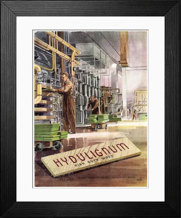 Framed Print : Hordern Richmond Hydulignum High Duty Wood Framed Print : Hordern Richmond Hydulignum High Duty Wood