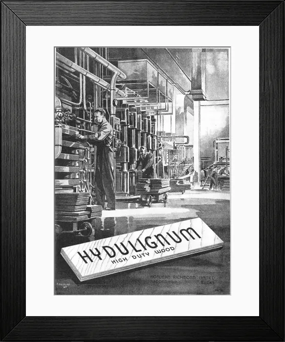 Framed Print : Hordern Richmond Hydulignum High Duty Wood Framed Print : Hordern Richmond Hydulignum High Duty Wood