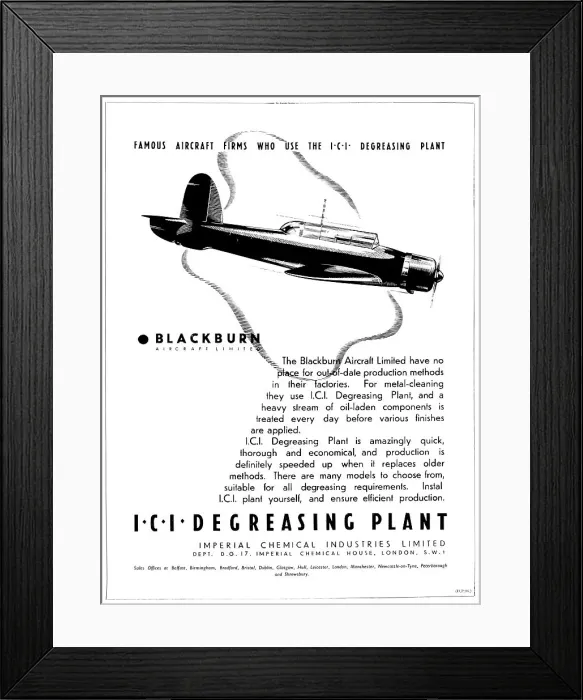 Framed Print : ICI Degreasing Plant Framed Print : ICI Degreasing Plant