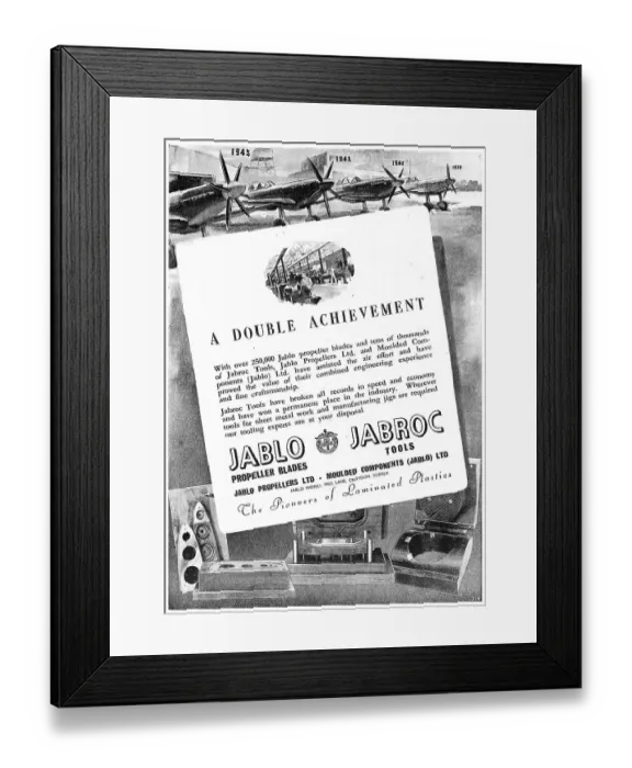 Framed Print : Jablo Propellers - Jabroc Tools Framed Print : Jablo Propellers - Jabroc Tools