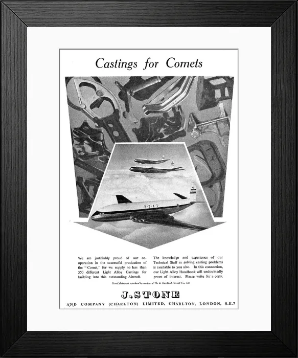 Framed Print : J.Stone & Co - Light Alloy & Elektron Castings Framed Print : J.Stone & Co - Light Alloy & Elektron Castings
