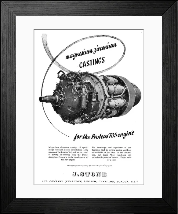 Framed Print : J.Stone & Co - Magnesium Zirconium Castings Framed Print : J.Stone & Co - Magnesium Zirconium Castings
