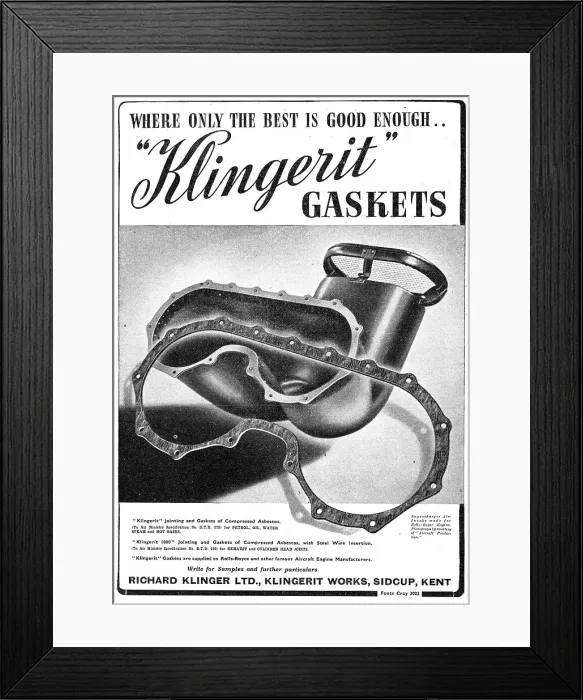 Framed Print : Klingerit Gaskets Asbestos Jointing Framed Print : Klingerit Gaskets Asbestos Jointing