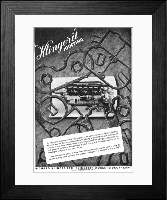 Framed Print : Klingerit Jointing Framed Print : Klingerit Jointing
