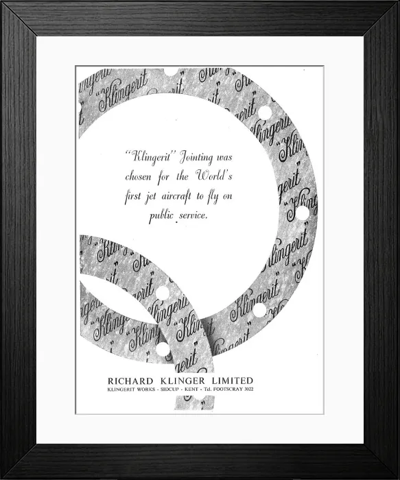 Framed Print : Klingerit Asbestos Jointing Framed Print : Klingerit Asbestos Jointing