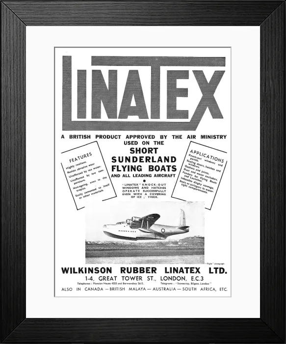 Framed Print : Wilkinson Rubber Linatex Framed Print : Wilkinson Rubber Linatex
