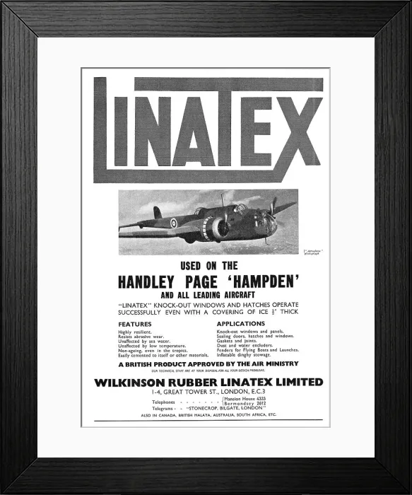 Framed Print : Wilkinson Rubber Linatex Framed Print : Wilkinson Rubber Linatex