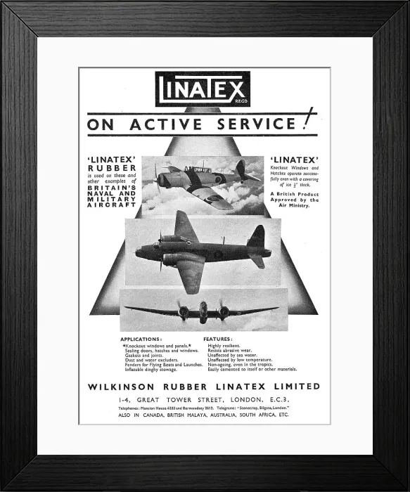Framed Print : Wilkinson Rubber Linatex Framed Print : Wilkinson Rubber Linatex