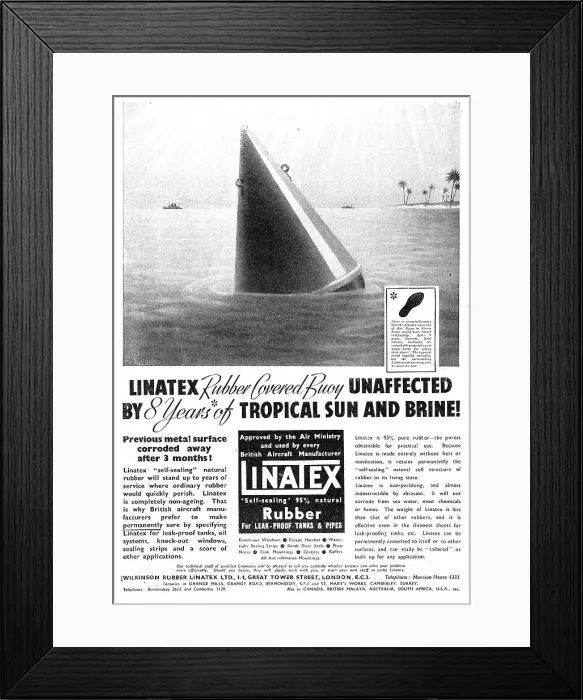 Framed Print : Wilkinson Rubber Linatex Framed Print : Wilkinson Rubber Linatex