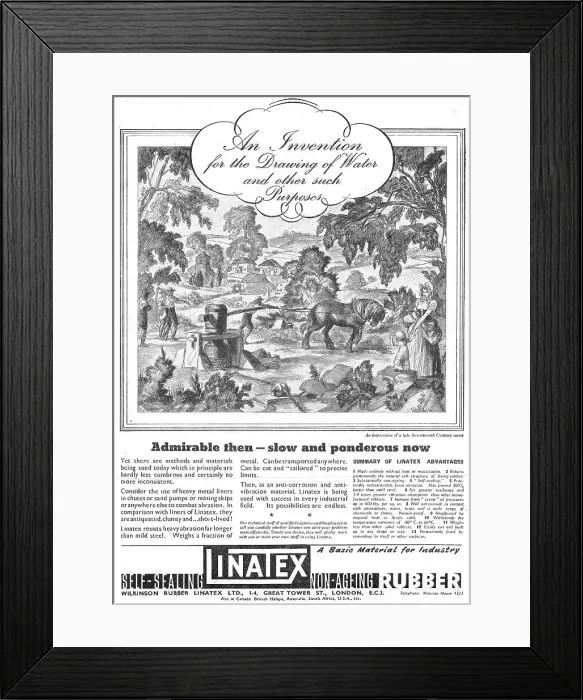 Framed Print : Wilkinson Rubber Linatex Framed Print : Wilkinson Rubber Linatex