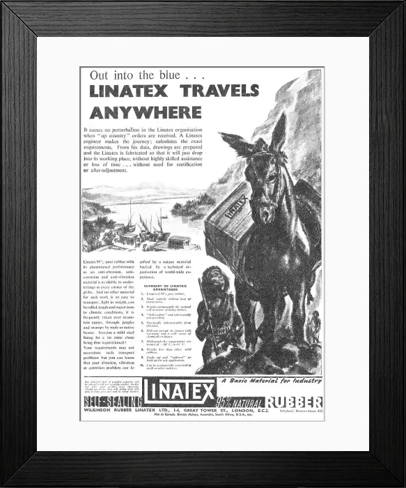 Framed Print : Wilkinson Rubber Linatex Framed Print : Wilkinson Rubber Linatex