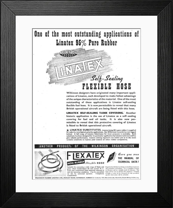 Framed Print : Wilkinson Rubber Linatex Framed Print : Wilkinson Rubber Linatex