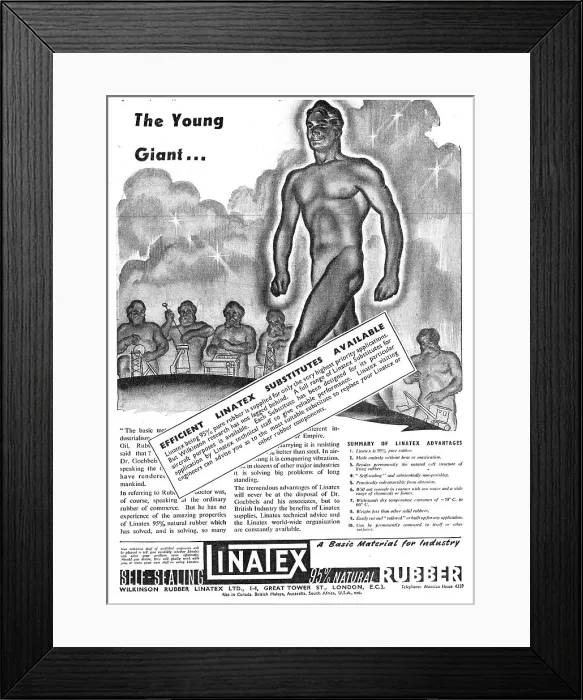 Framed Print : Wilkinson Rubber Linatex Framed Print : Wilkinson Rubber Linatex