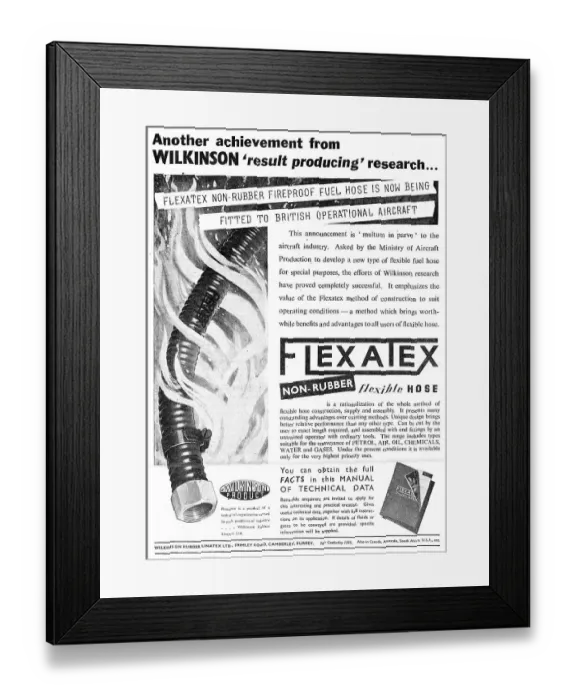 Framed Print : Wilkinson Rubber Linatex - Flexatex Framed Print : Wilkinson Rubber Linatex - Flexatex